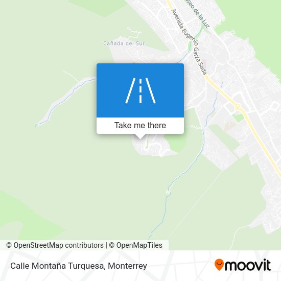 Calle Montaña Turquesa map