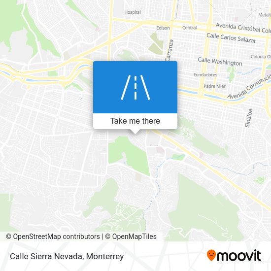 Calle Sierra Nevada map