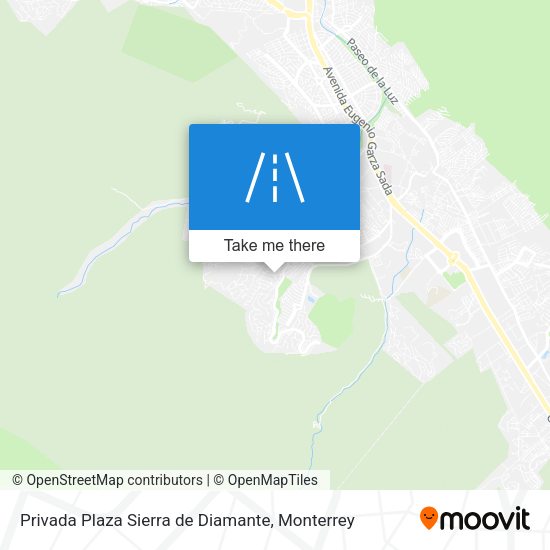Privada Plaza Sierra de Diamante map
