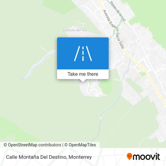 Calle Montaña Del Destino map
