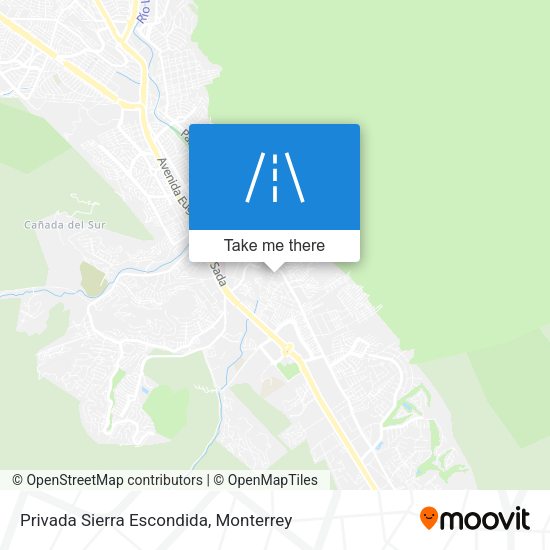 Privada Sierra Escondida map