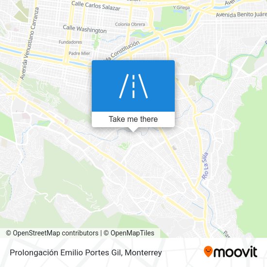 Prolongación Emilio Portes Gil map
