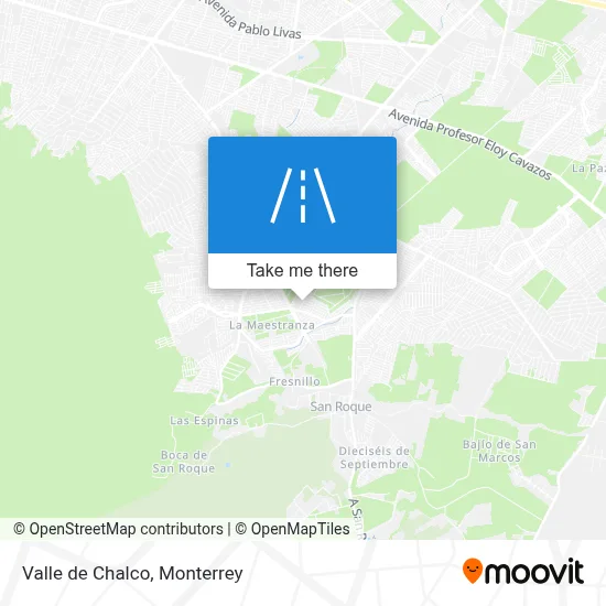 Valle de Chalco map