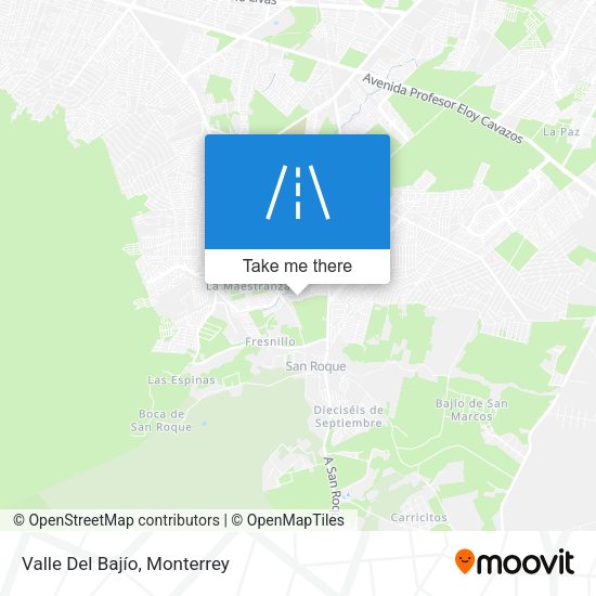 Mapa de Valle Del Bajío
