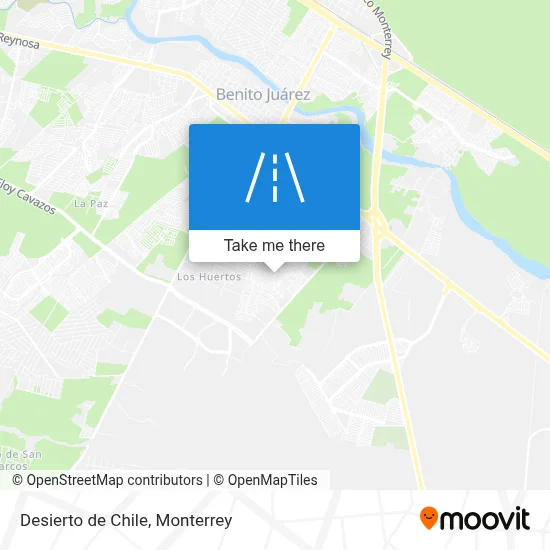 Desierto de Chile map