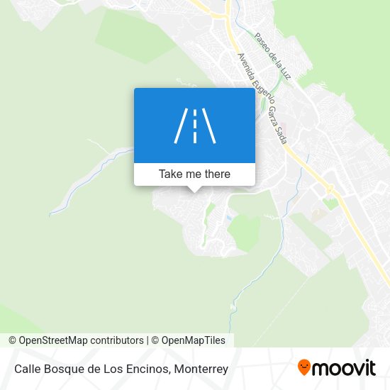 Mapa de Calle Bosque de Los Encinos
