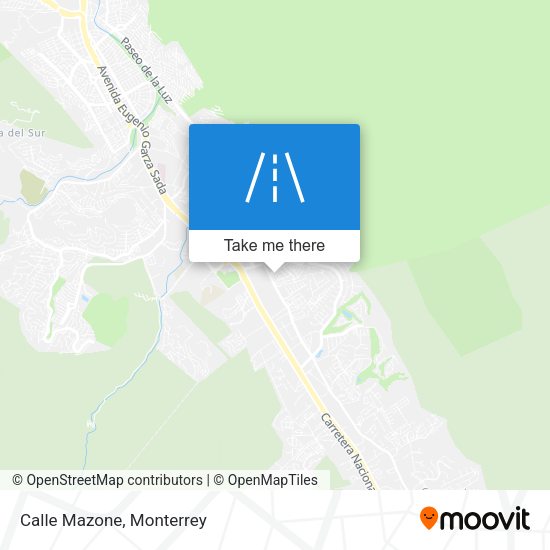 Mapa de Calle Mazone