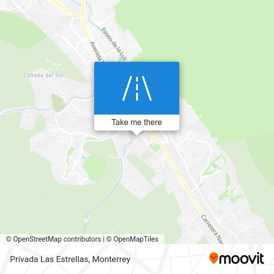 Privada Las Estrellas map