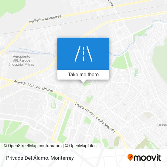 Privada Del Álamo map