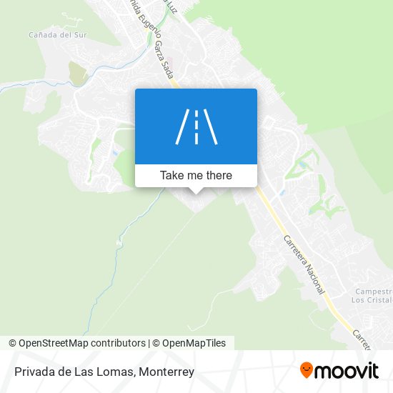 Privada de Las Lomas map
