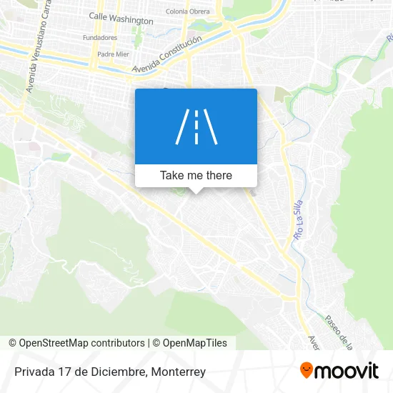 Mapa de Privada 17 de Diciembre