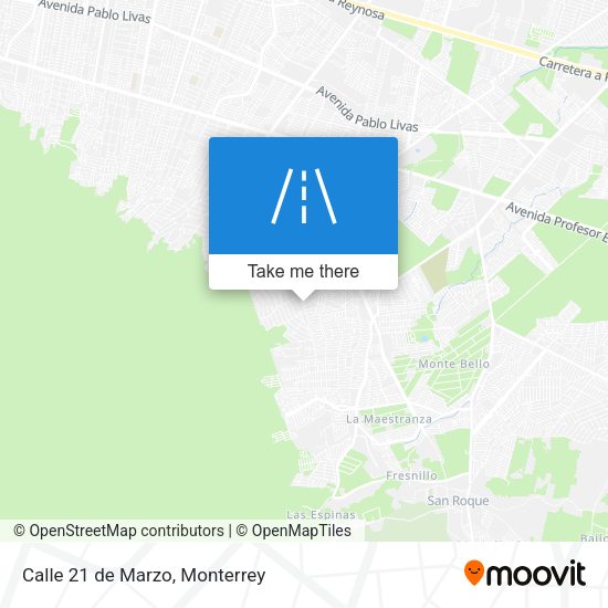 Mapa de Calle 21 de Marzo