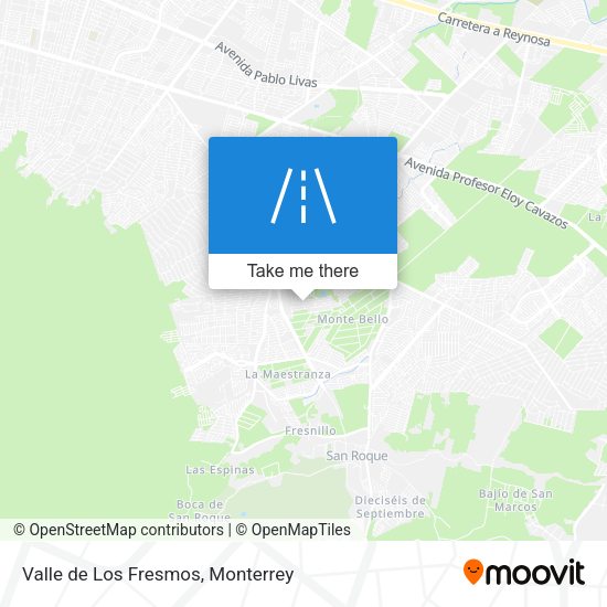Mapa de Valle de Los Fresmos
