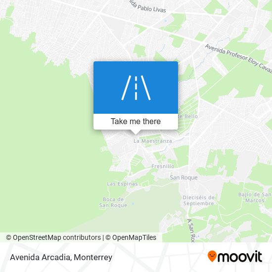 Avenida Arcadia map