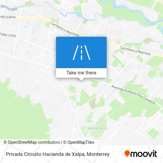 Privada Circuito Hacienda de Xalpa map