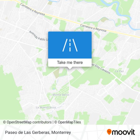 Paseo de Las Gerberas map