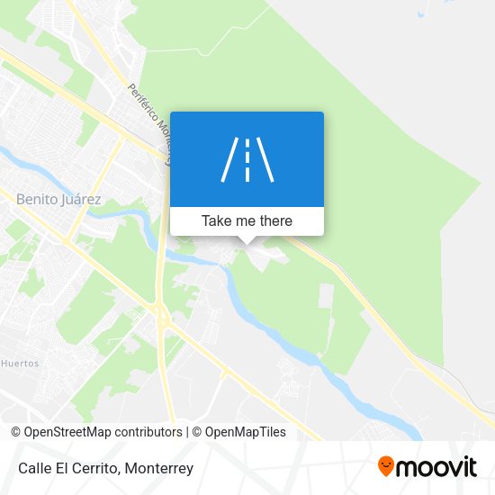 Mapa de Calle El Cerrito
