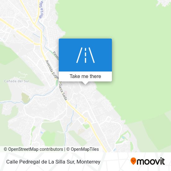 Mapa de Calle Pedregal de La Silla Sur