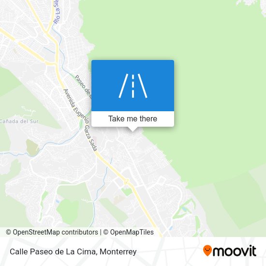 Mapa de Calle Paseo de La Cima