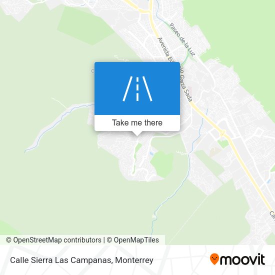 Calle Sierra Las Campanas map