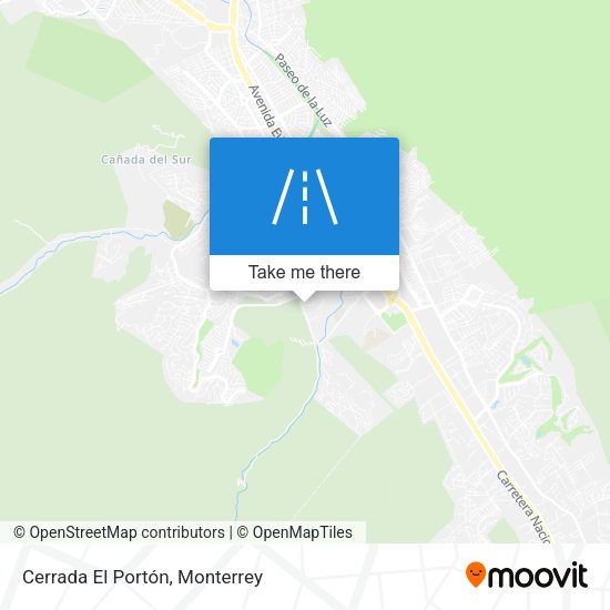 Cerrada El Portón map
