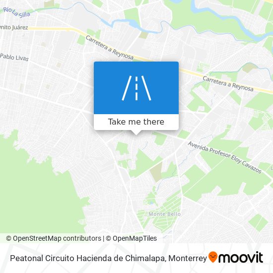 Mapa de Peatonal Circuito Hacienda de Chimalapa