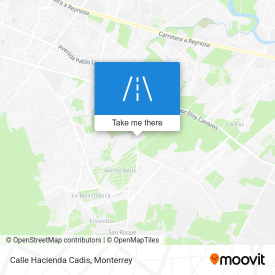 Mapa de Calle Hacienda Cadis