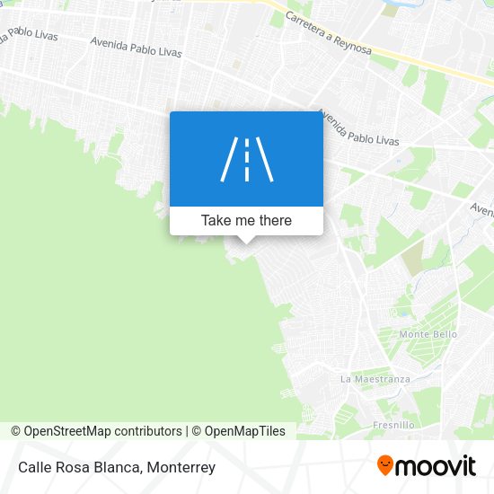 Calle Rosa Blanca map