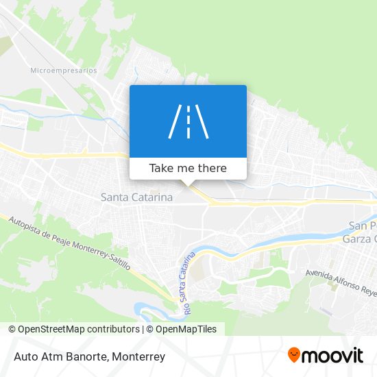 Mapa de Auto Atm Banorte