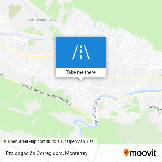 Prolongación Corregidora map