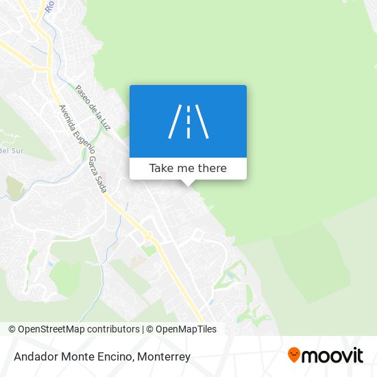 Andador Monte Encino map