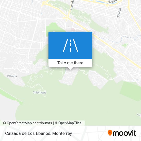 Calzada de Los Ébanos map