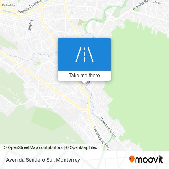 Mapa de Avenida Sendero Sur