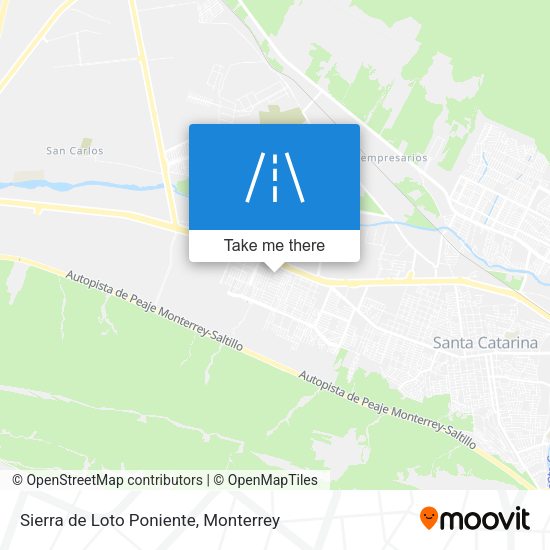 Sierra de Loto Poniente map