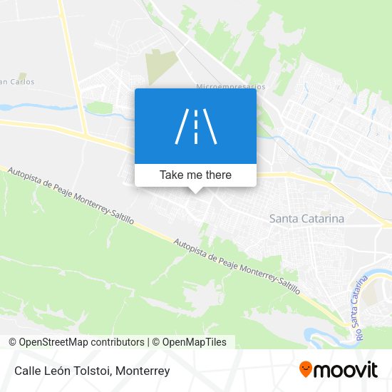 Calle León Tolstoi map