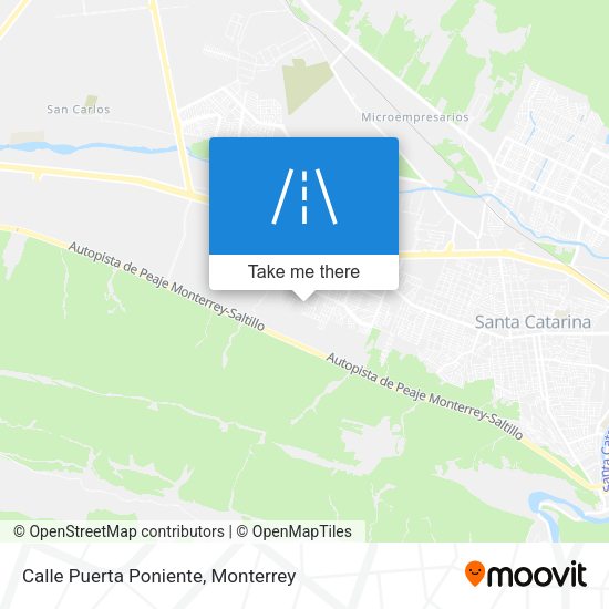 Mapa de Calle Puerta Poniente