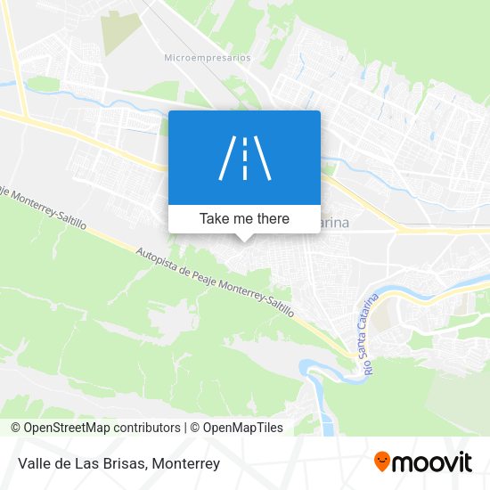 Valle de Las Brisas map