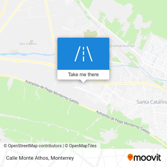 Calle Monte Athos map