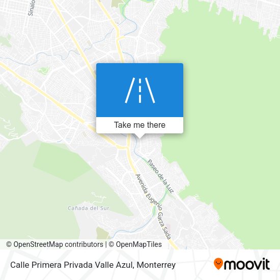 Mapa de Calle Primera Privada Valle Azul
