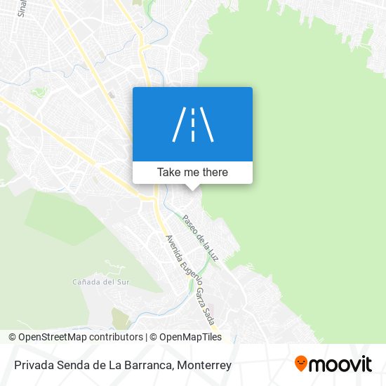 Privada Senda de La Barranca map