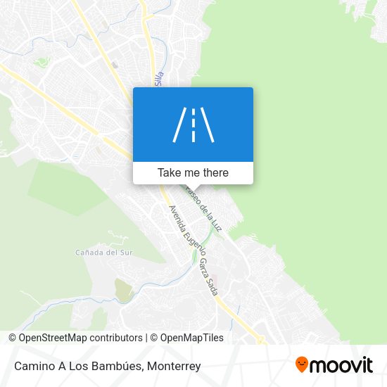 Camino A Los Bambúes map
