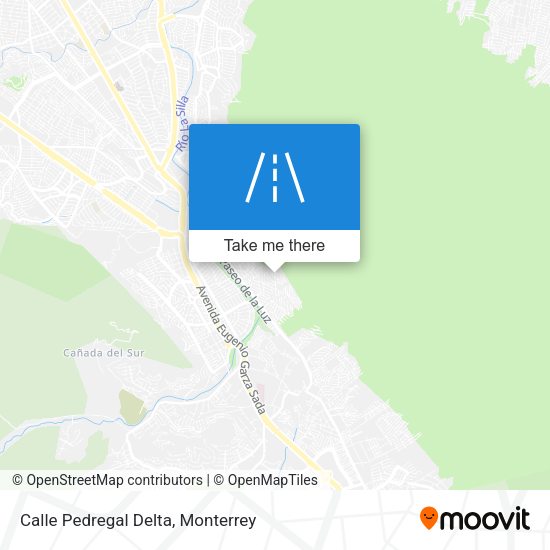 Calle Pedregal Delta map