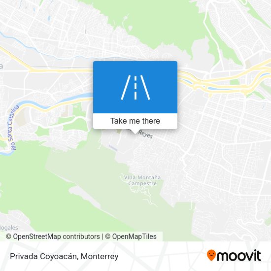 Privada Coyoacán map