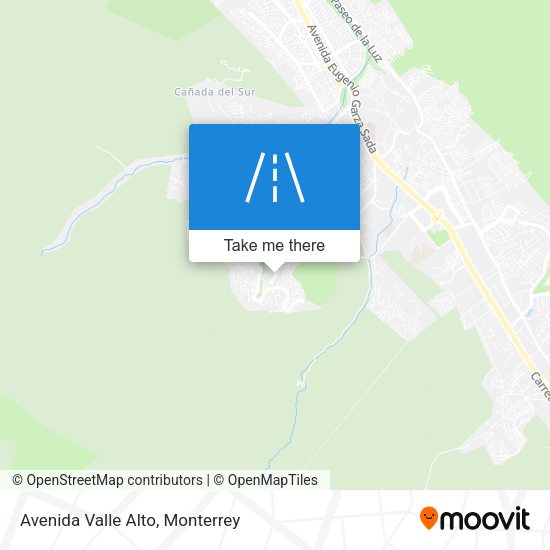 Mapa de Avenida Valle Alto
