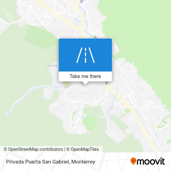 Privada Puerta San Gabriel map