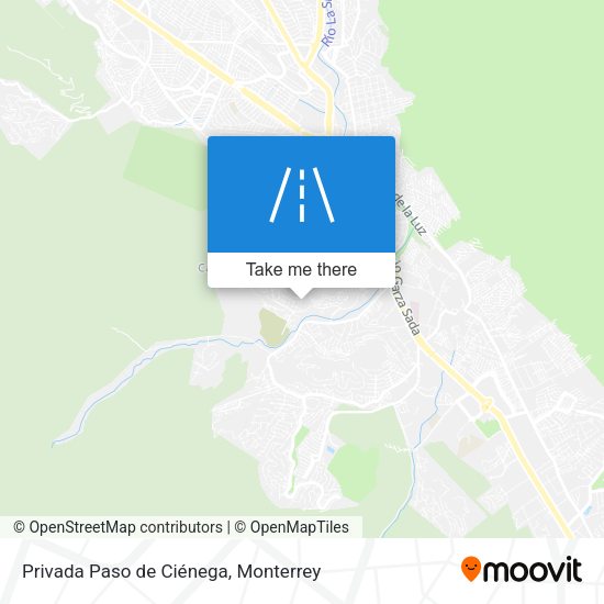 Mapa de Privada Paso de Ciénega