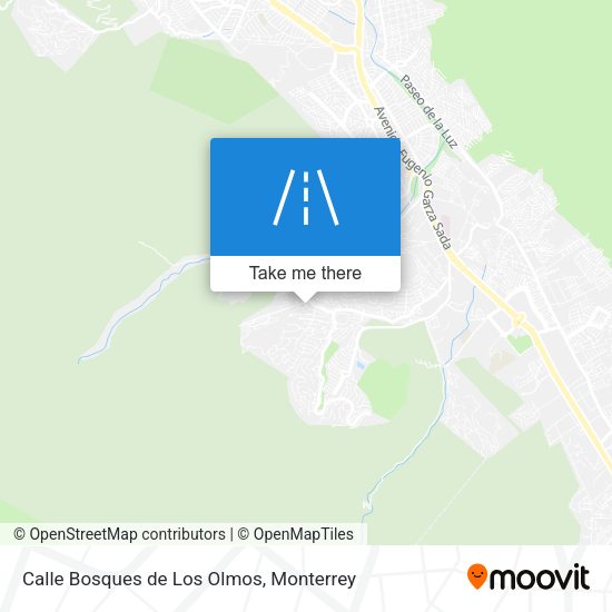 Mapa de Calle Bosques de Los Olmos
