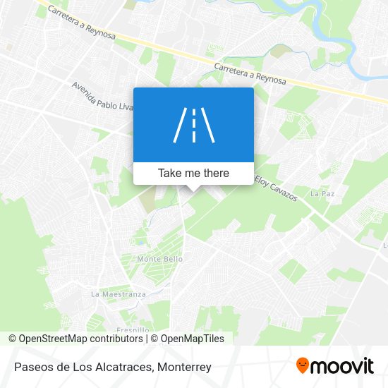 Mapa de Paseos de Los Alcatraces