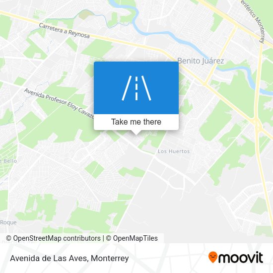 Mapa de Avenida de Las Aves