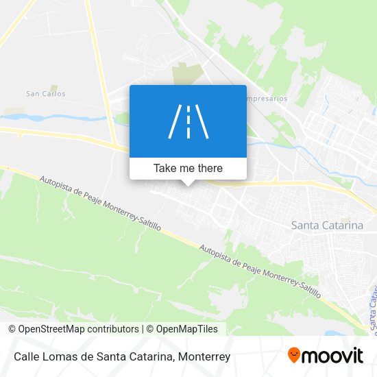 Calle Lomas de Santa Catarina map